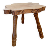 Brutalist style tripod milking stool