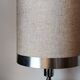 Chrome lamp in the style of Philippe Barbier, 1970.