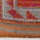 Orange & Green Turkish Runner Rug, 84x368Cm