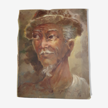 Portrait oil on canvas man