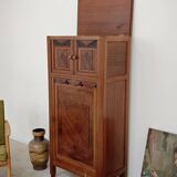 Antique wooden gramophone sideboard Art Deco France 1950