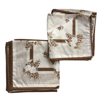 12 antique napkins