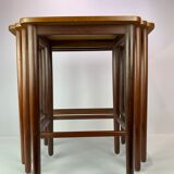 Pull out tables in teak of Danish design from the 1960s