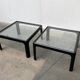Mid-century vintage coffee table in glass by Peter Ghyczy for Horn Collection, 1960s, set of 2.