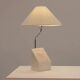 Marble and steel table lamp from Bergboms Scanlicht, 1970s, Sweden