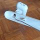 Wall lamp bar three spots vintage style Lita white beige 70s