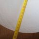 Large vintage chrome and glass ceiling light 1970
