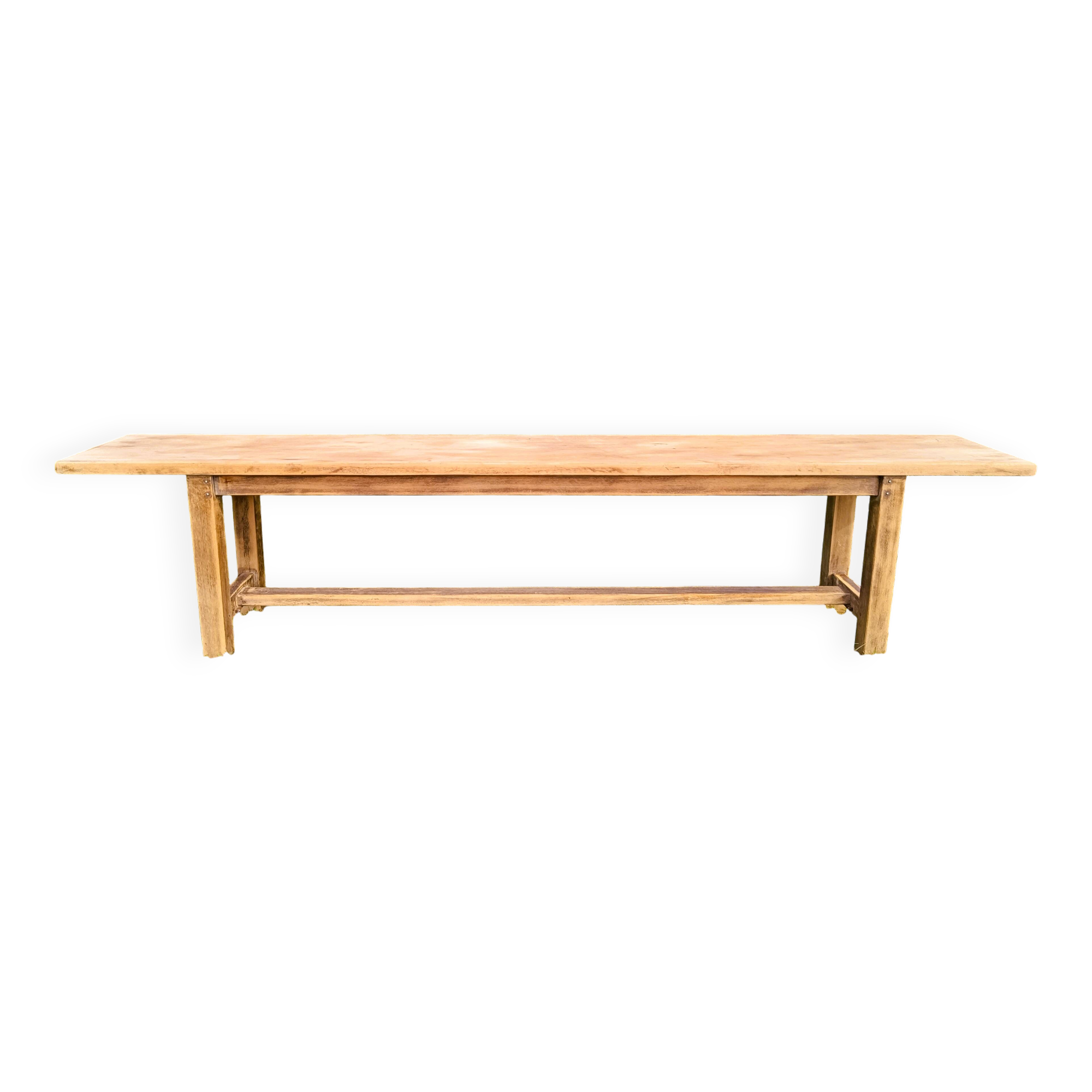 Antique bench in solid beech