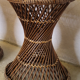 Tabouret diabolo osier vintage