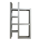 Architectural aluminium wall unit by Isabelle Leijn 1990s