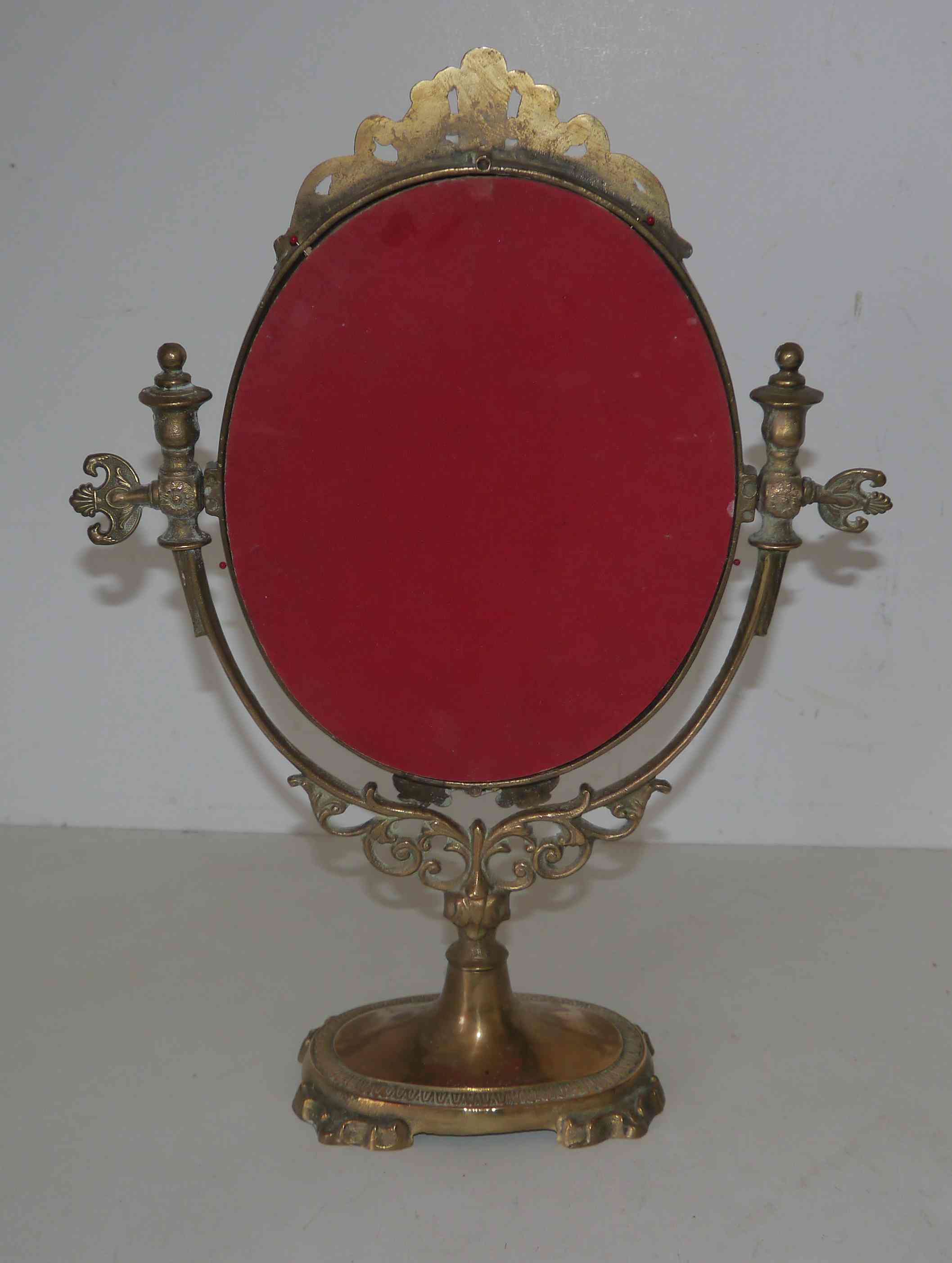 Old adjustable table mirror