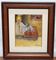 Mid 20th Century Figurative Interior Scene Oil Painting