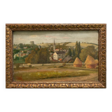 Tableau vue de Palaiseau J.Ansel 1955