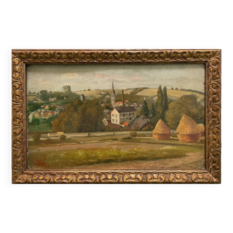 Tableau vue de Palaiseau J.Ansel 1955