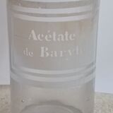 Flacon d'apothicaire acétate de baryte