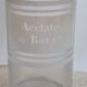 Barium acetate apothecary bottle
