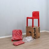 1970s pair of Kartell Model 4875 Chairs by Carlo Bartoli (fund STOCK)