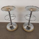 Paire de tabourets de bar Borge Johansson