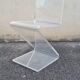 Chaise en plexiglas zigzag 1970