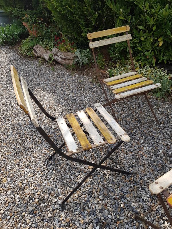 Lot 4 chaises de jardin