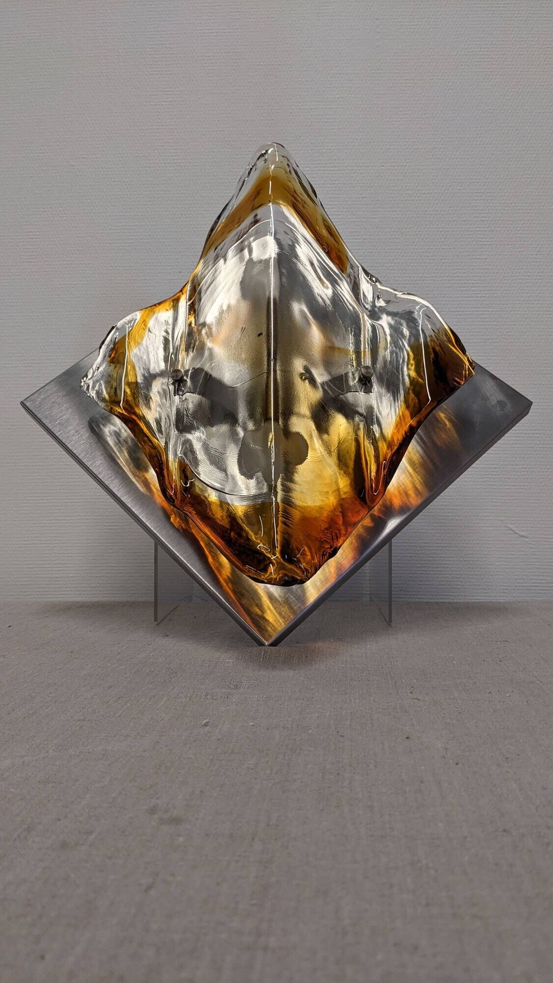 Applique en verre Murano par Mazzega, Italie vers 1970