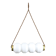 Mid-century opaline & brass pendant lamp