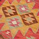 Turkish Handwoven Vintage Herki Kilim 98 cm x 320 cm