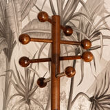 Parrot, wooden coat rack, 70s