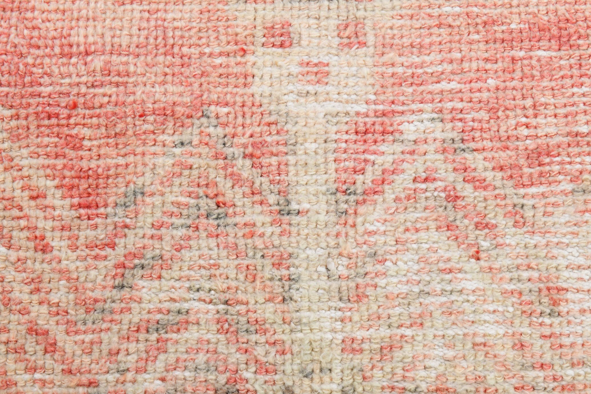 3x12 Red Beige Turkish Vintage Runner Rug,92x371Cm
