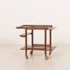 Teak bar cart, serving trolley, 1960s