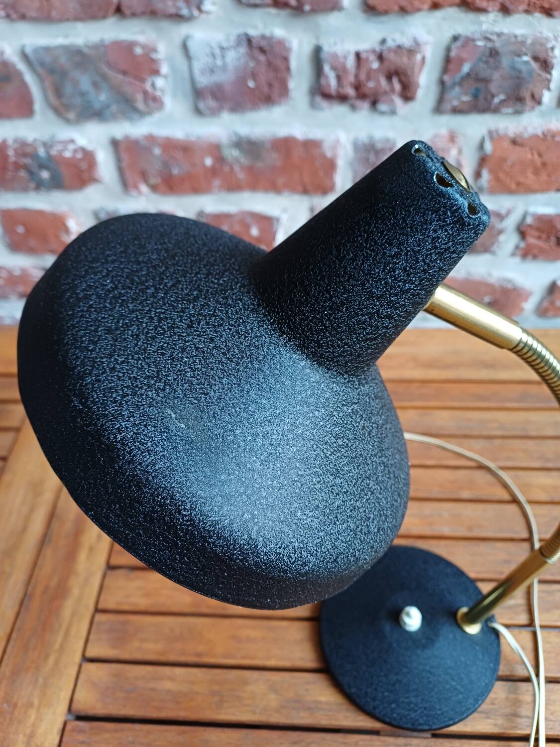 Aluminor black desk lamp 60's