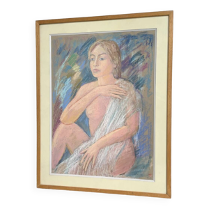 Fusain portrait encadré