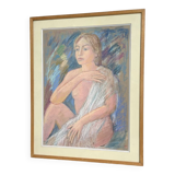 Charcoal framed portrait