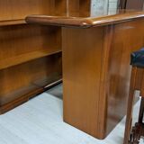 Vintage 70s/80s bar cabinet with stools