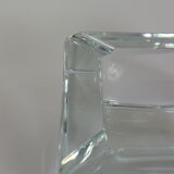 Cube/ Square shaped crystal ashtray Sevres France