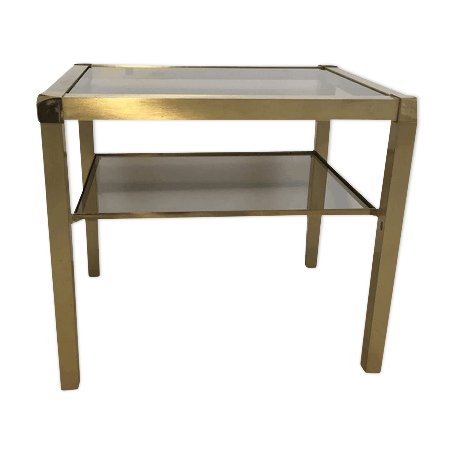 Table brass and glass Mara