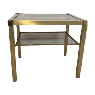 Table brass and glass Mara