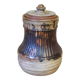 Traditional covered pot in stoneware