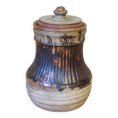Traditional covered pot in stoneware
