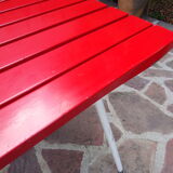 Metal folding table