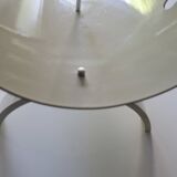 Opal Möbel white lacquered plywood magazine rack, 1960s