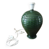 Vintage green ceramic lamp base