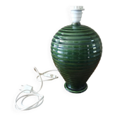 Vintage green ceramic lamp base