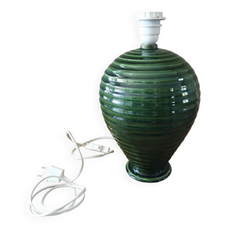 Vintage green ceramic lamp base