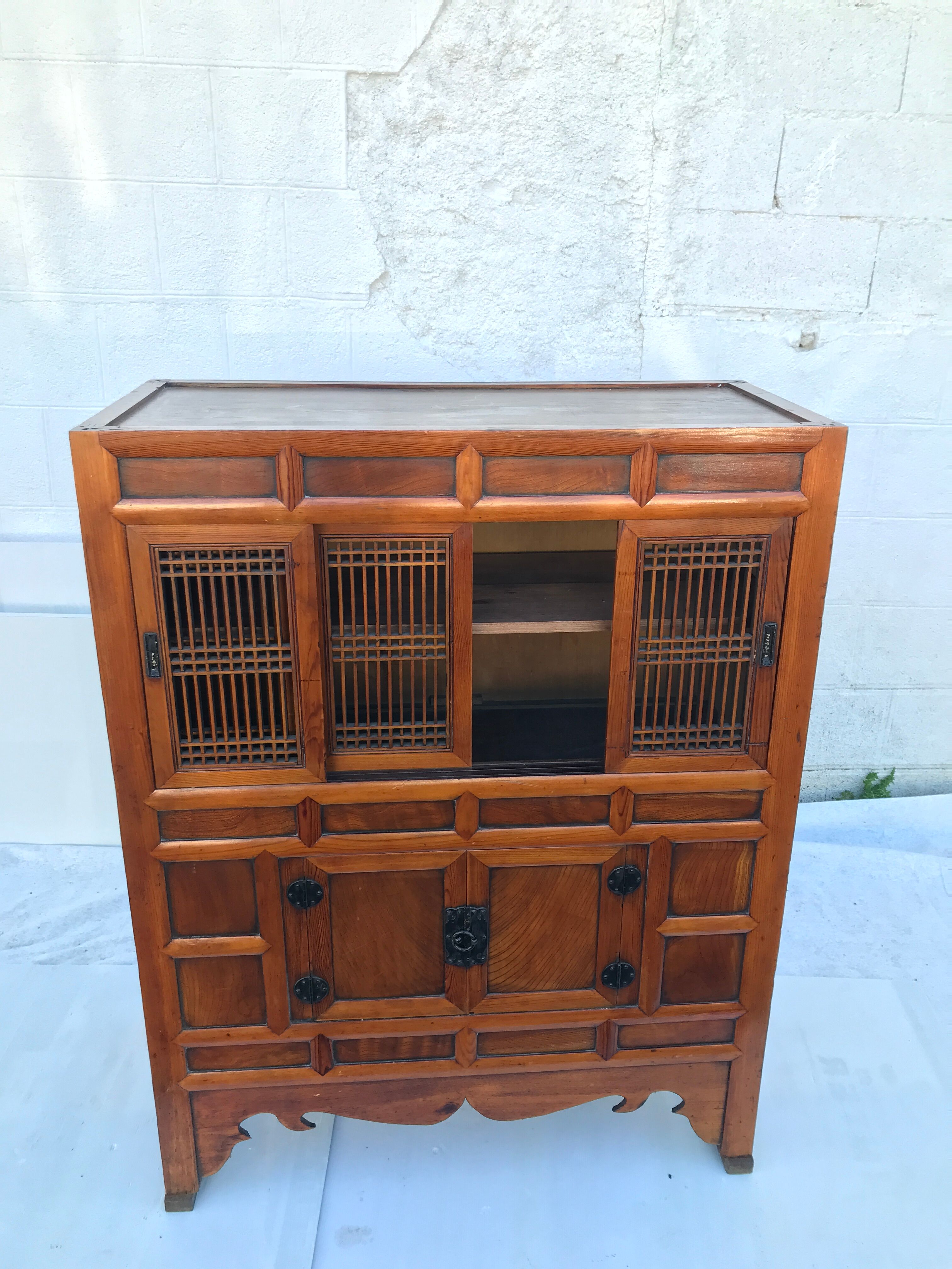 Armoire cuisine chinois japonais milieu à la fin du XIXe siècle