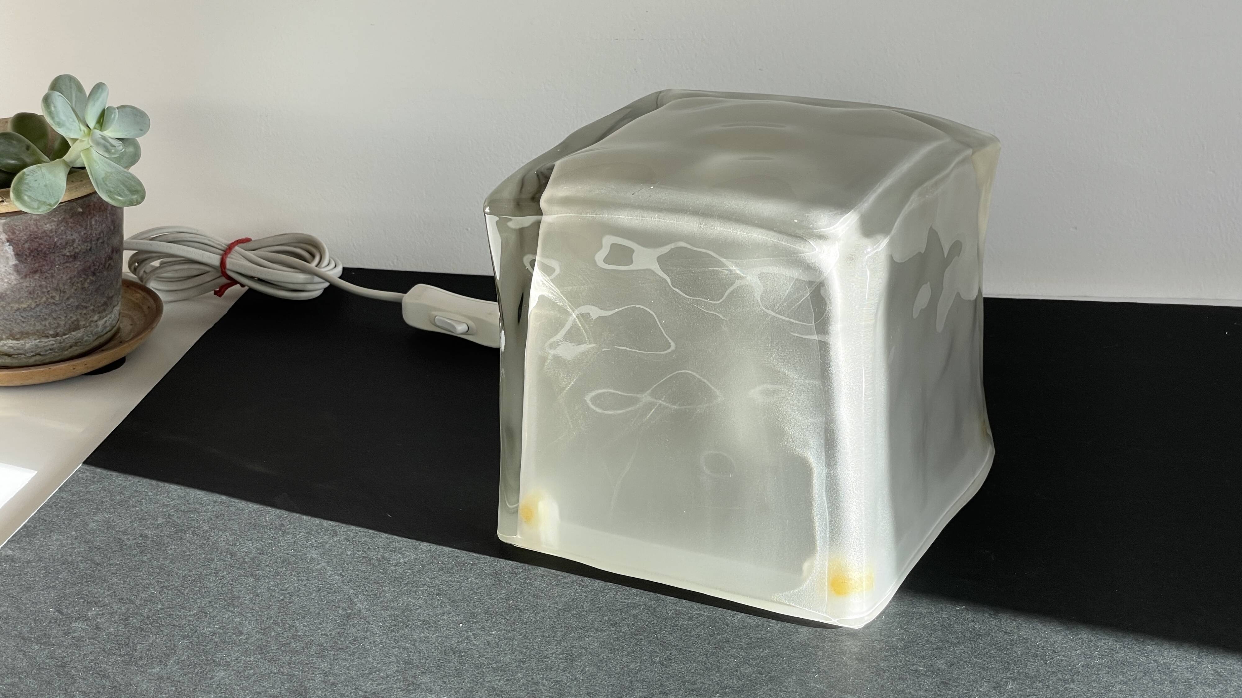 Vintage ikea glass mood lamp