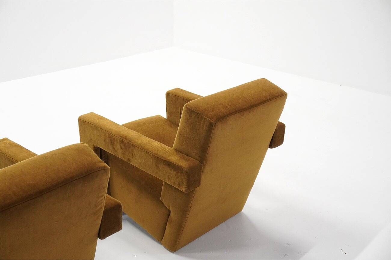 Utrecht 637 Lounge Chairs by Gerrit Rietveld for Cassina, 1990s, Set of 2