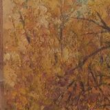 Oil painting, undergrowth landscape