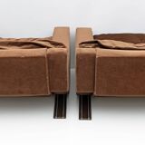 Pair of Mid-century Modern Italian Armchairs by Franz Sartori for Flexform