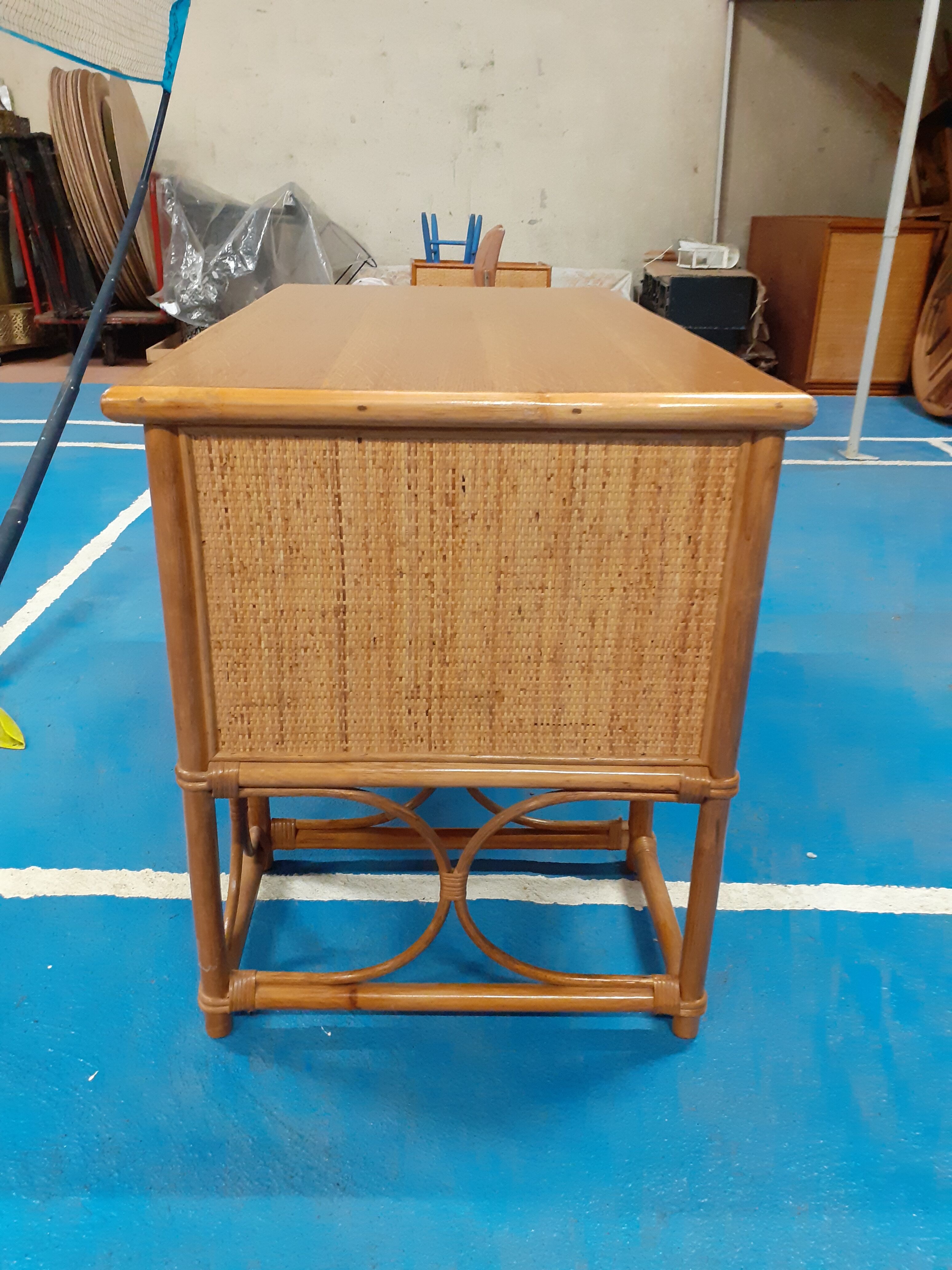 Rattan desk